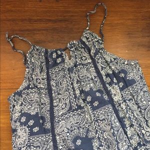 NORDSTROM BP Blue and White Tank